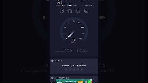 T-Mobile home Internet speed test