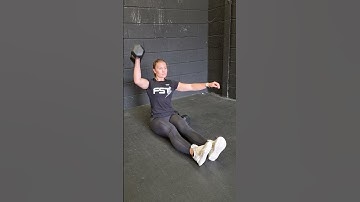 single arm dumbbell Z press