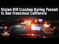 Stolen KIA Crashes During Pursuit In San Francisco California