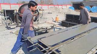 Precast concrete manufacturing process for boundary wall