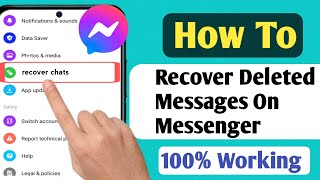 How To Recover Deleted Messages On Messenger (2024 Update) | Recover Deleted Facebook Messages screenshot 3