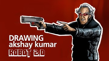 Akshay Kumar In ROBOT 2.0 | Drawing And Coloring Akshay Kumar from ROBOT 2.0 |