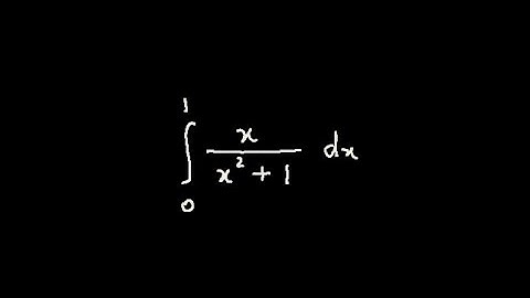 Definite Integration - Evaluate ∫[(x/x^2+1) dx] from 0 to 1 - Video 6