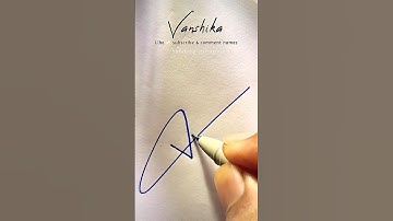Best signature style for Vanshika name/signature style #signature #vanshika #namesignature #shorts
