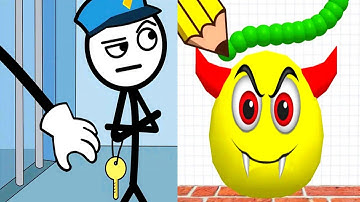 Thief Puzzle vs Draw To Smash - Satisfying ASMR Gameplay Android , iOS