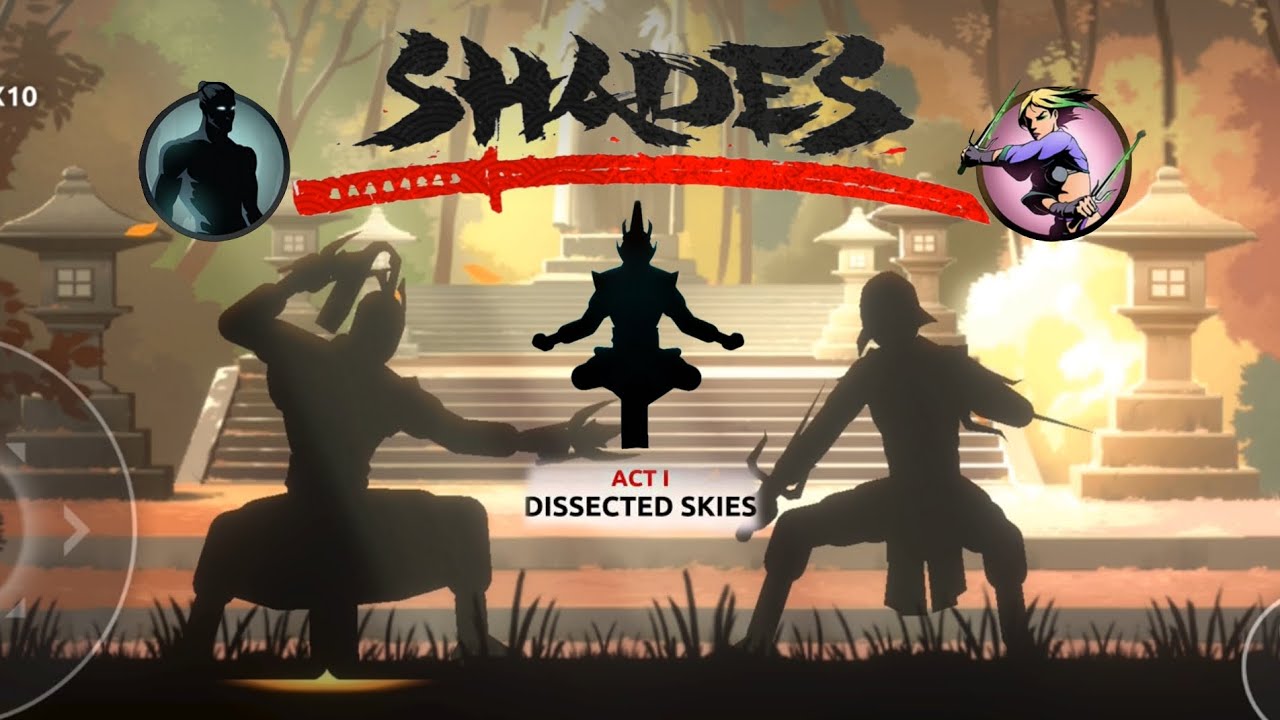 Shadow fight : shades | Gameplay | act 1 DISSECTED SKIES | Chapter 2