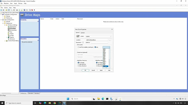 16. How to Map a Network Drive Using Group Policy Preferences