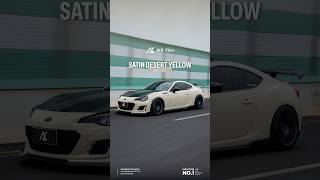 Subaru BRZ - Satin Desert Yellow 绸缎沙漠黄 | Vinyl Car Wrap