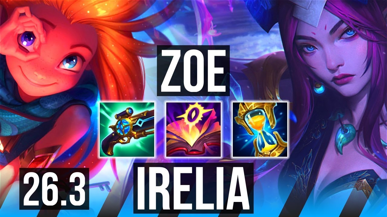 ZOE vs IRELIA (MID) | Good KDA: 17/2/10 | EUNE Challenger | 26.3