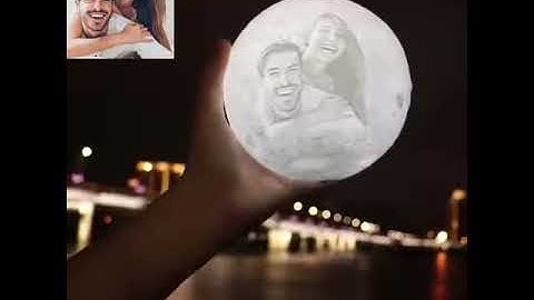Custom moon lamp