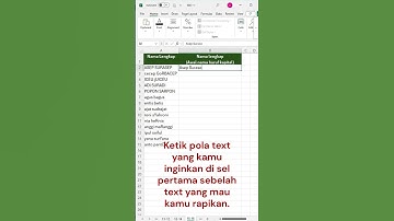 Tips Excel: Merapikan Text Secepat Kilat Menggunakan Flash Fill Ctrl + E