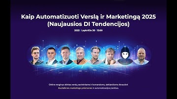 Kaip automatizuoti verslą ir marketingą 2025 (DI ir naujos ateities tendencijos)