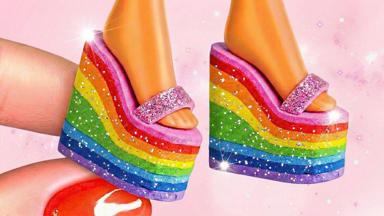 Мини обувь для кукол своими руками 👠 Легкий DIY ✨