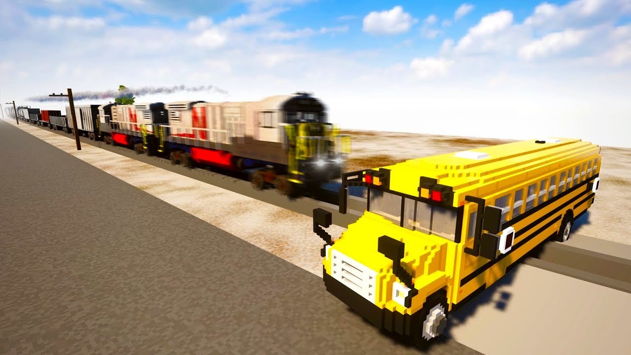 Автомобили против поезда | Разборка