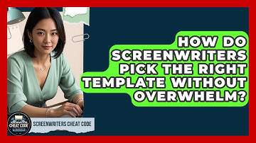 How Do Screenwriters Pick The Right Template Without Overwhelm? - Screenwriter