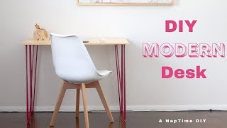 How to Build a Modern Desk with Hairpin Legs