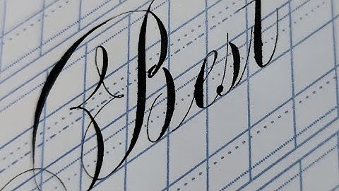 copperplate calligraphy Workshop