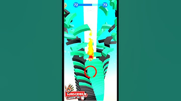 Stack Ball level 72 #stackball #shortsfeed #shortsvideo #shorts