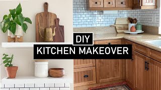 DIY Kitchen Makeover (Before + After Transformation) | DIY Backsplash