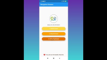 FLUTTER NAVIGATION DRAWER UI/UX DESIGNS