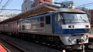JR津田沼駅を入線.通過.発車する列車。(2)