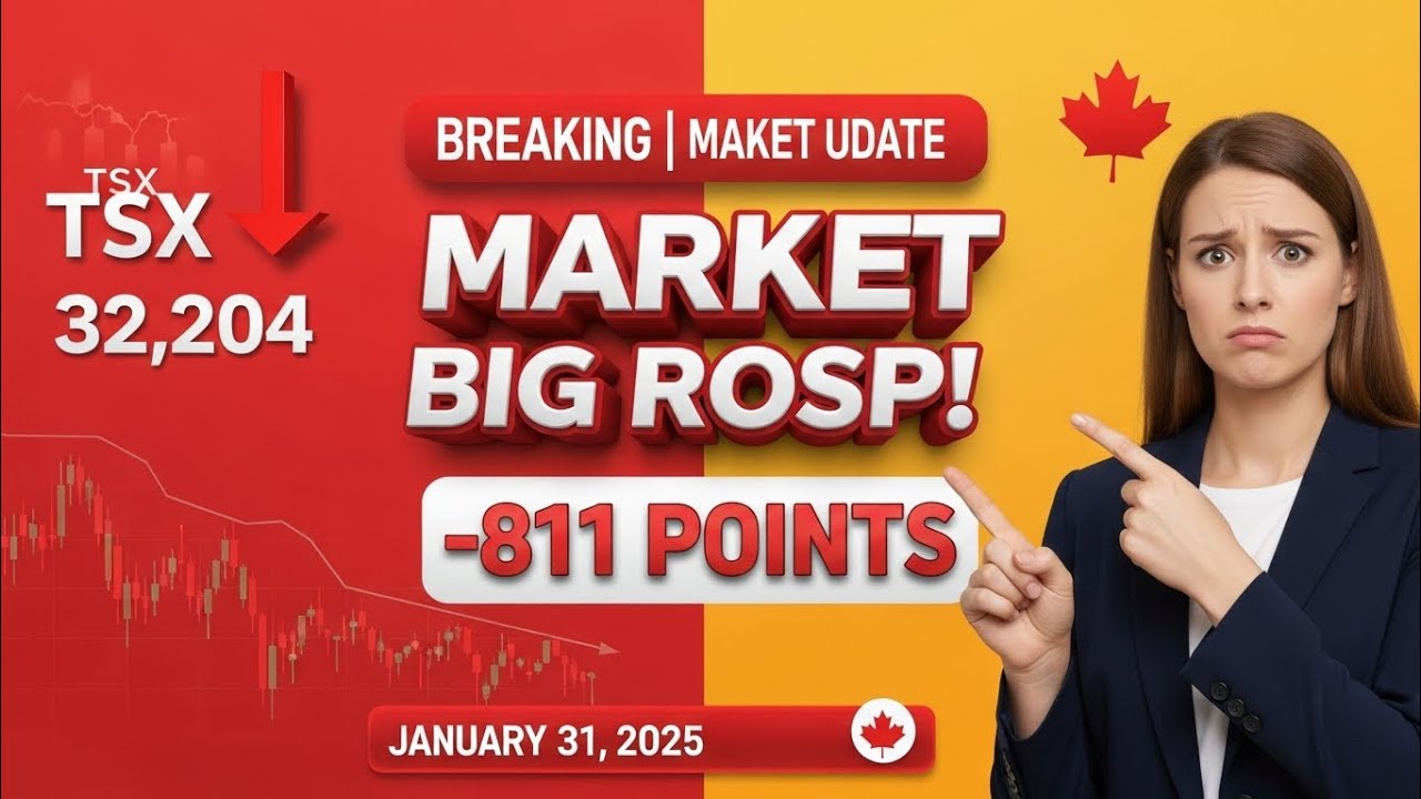 "TSX CRASHES 811 POINTS! 📉 What's Happening to Canadian Stocks? 