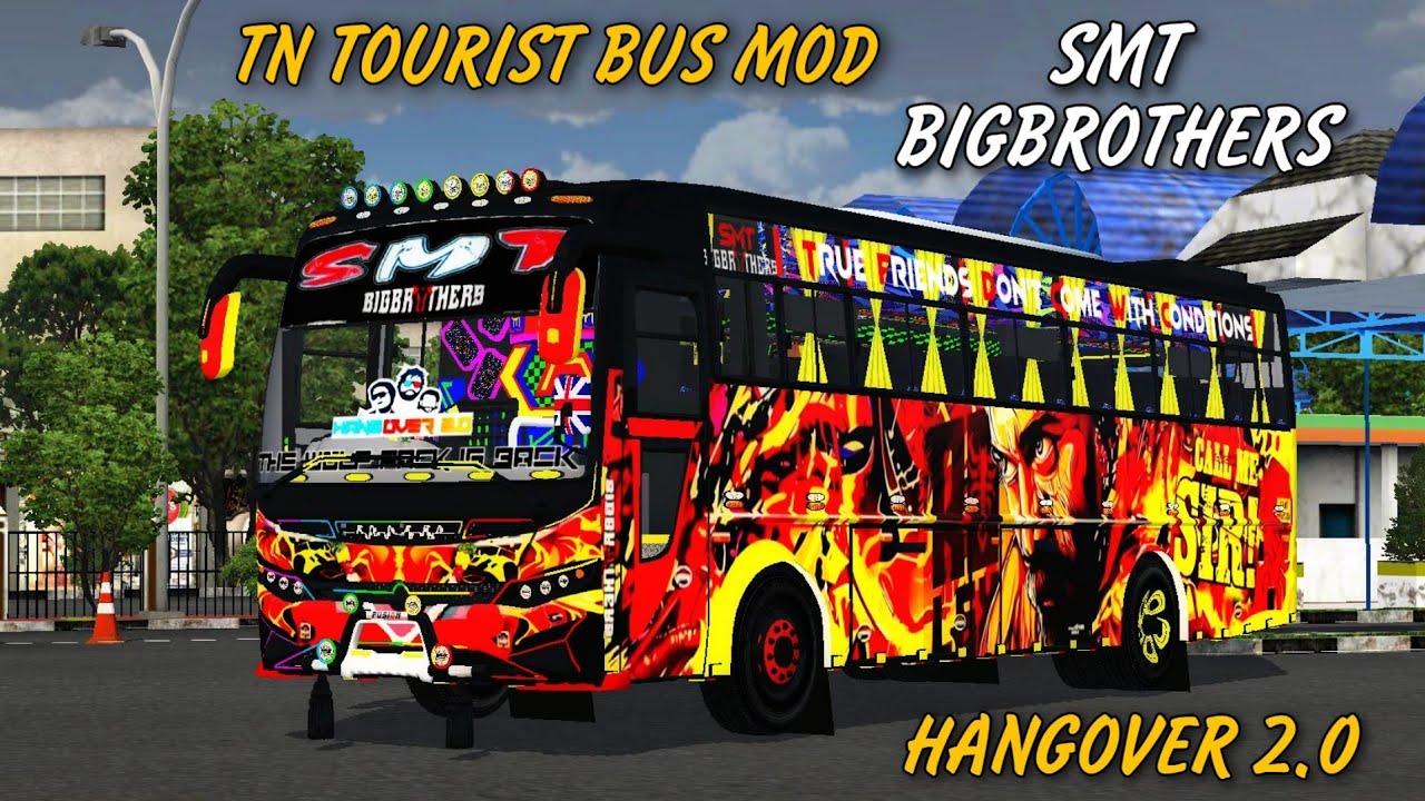 SMT Bigbrothers Tourist bus mod || HANGOVER 2.0 || Bus mod BUSSID