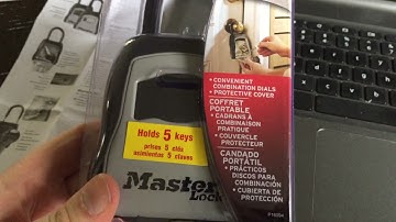 How to use Master Lock portable lock box and set your own combination