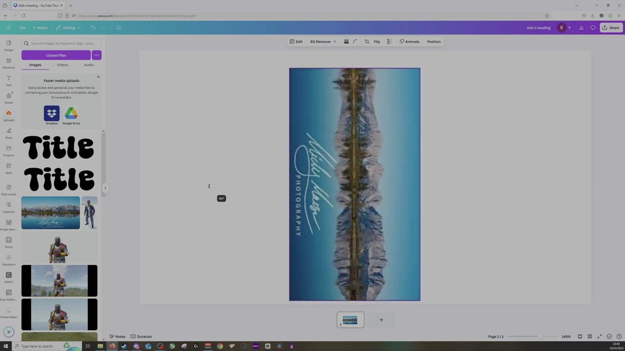 How to Rotate Images in Canva