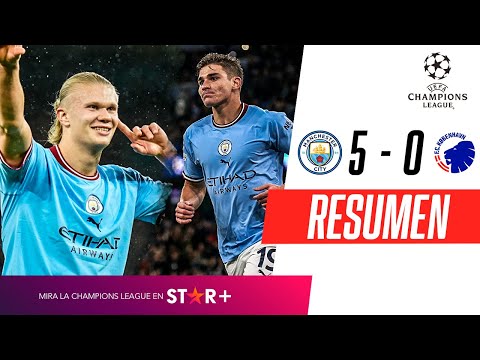 ¡DOBLETE DE HAALAND, GOL DE JULIÁN Y TRIUNFAZO CIUDADANO! | Manchester City 5-0 Copenhague | RESUMEN