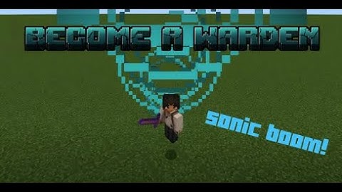 Warden Sonic Boom Command Tutorial! (Bedrock Edition)