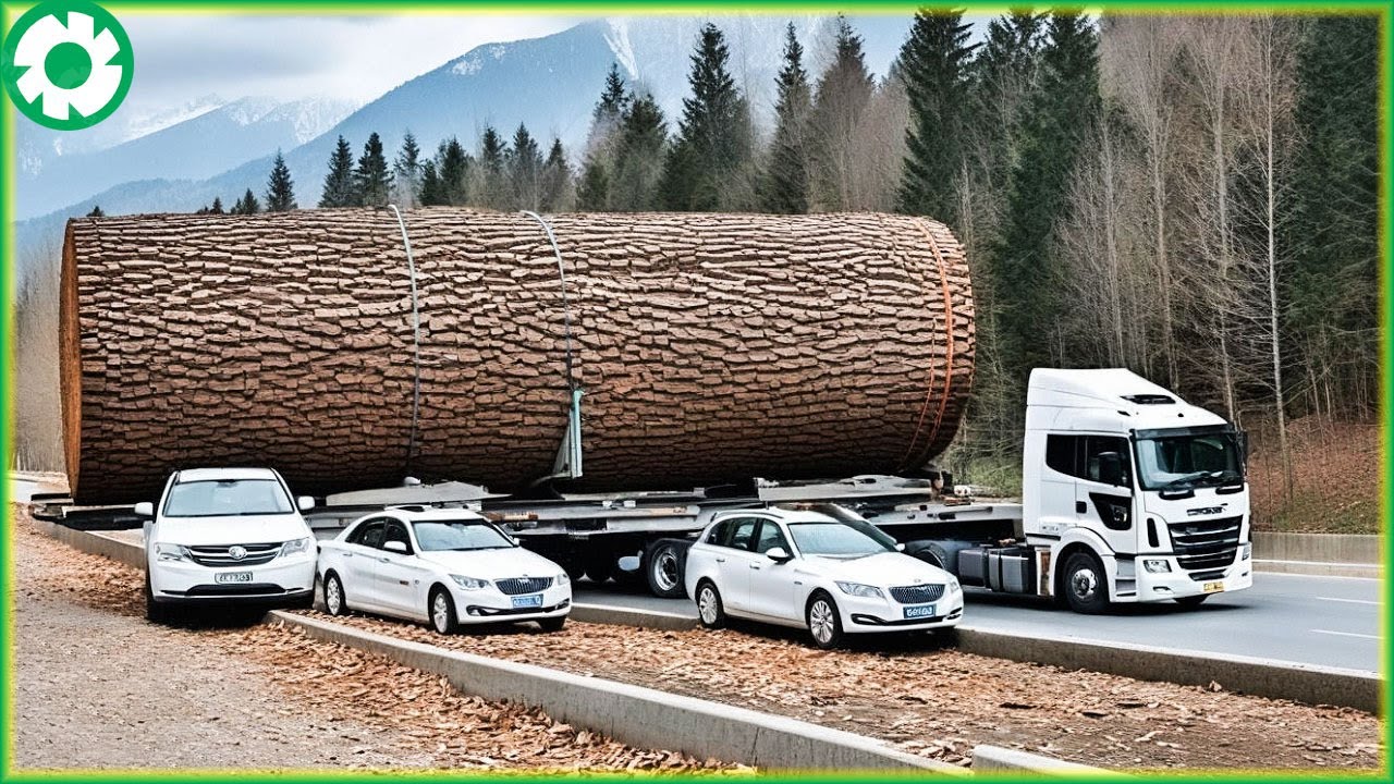 99 навыков вождения экстремально опасных лесовозов | Самая быстрая бензопила для тяжёлой техники