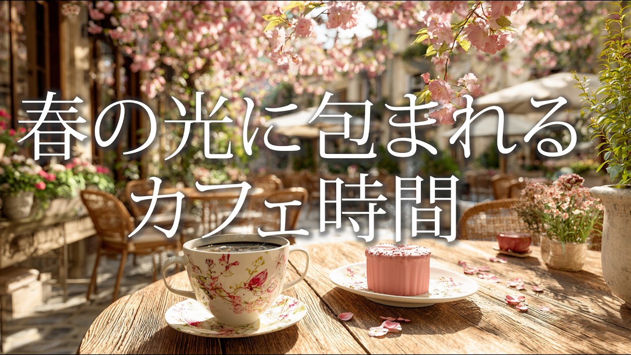 春の光に包まれるカフェ時間。Wrapped in Spring Light.