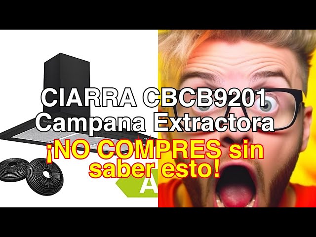 CIARRA CBCB9201 Campana Extractora de Pared 90cm 370m³/h Clase A 3