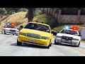 Typical Day as a Taxi Driver - GTA 5 Action movie