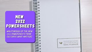 *NEW* 2022 PowerSheets | Cultivate What Matters | Complete walkthrough and review