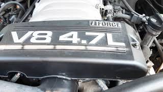 Where is the pcv valve on a v8 4.7L i force toyota engine?