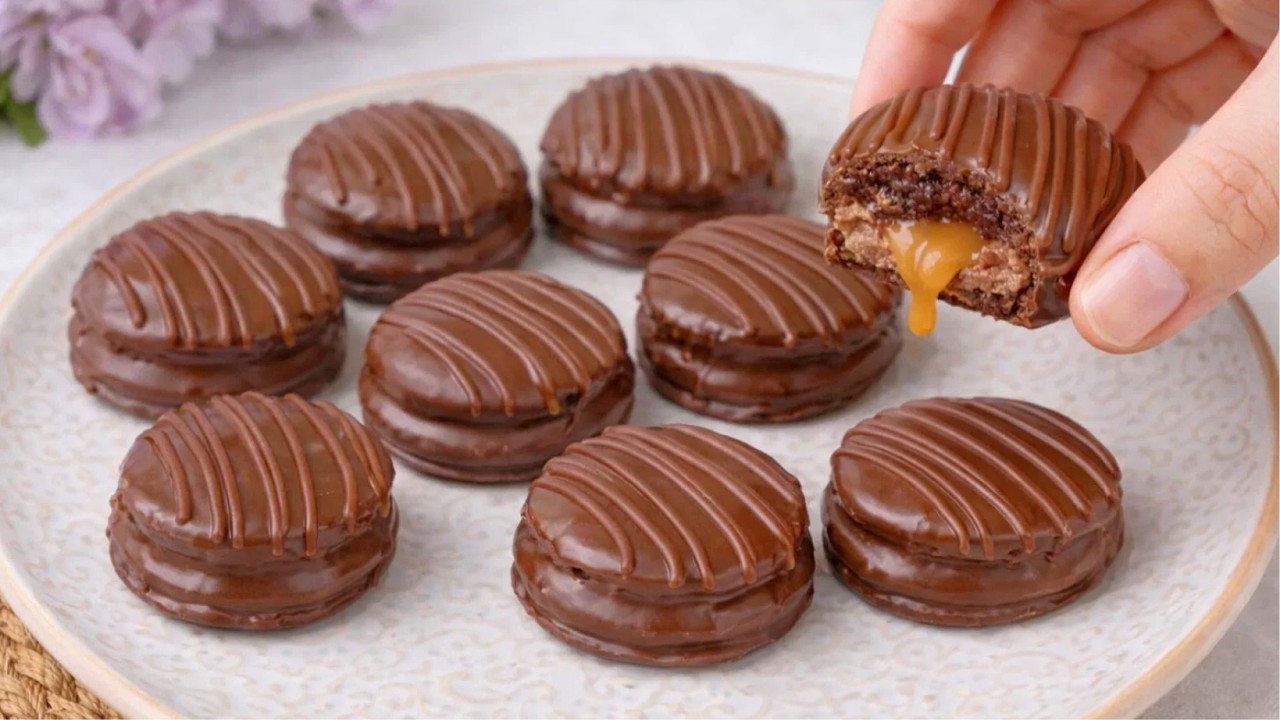 Лучший шоколадный десерт с карамельной начинкой! Два быстрых рецепта десертов