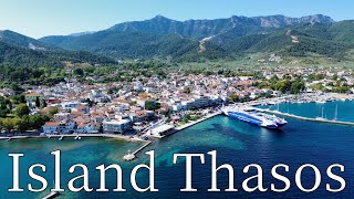 Island Thasos, Greece - by drone [4K]. #thassos