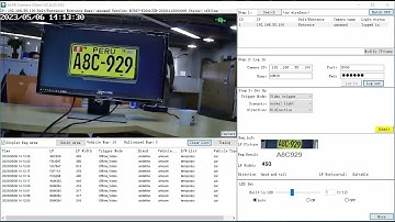 PERU vehicle license plate recognition LPR camera for access control