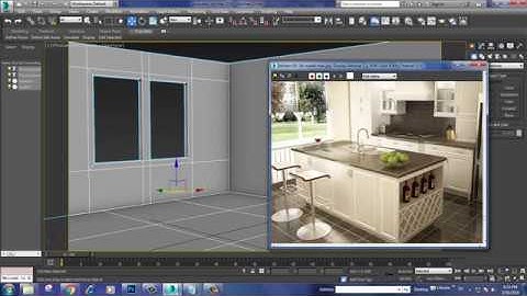 Tutorial on Modeling texturing and lighting a kitchen in 3dsmax using Vray ( Part 1)