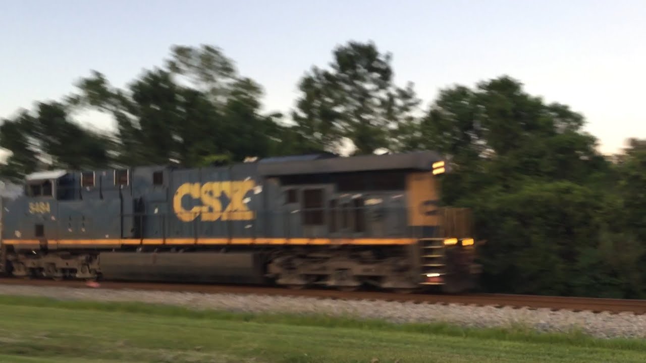 CSX 5484 Leads F730 LHF style in Goose Creek, SC - YouTube
