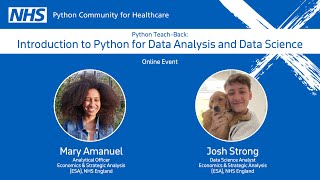 Introduction to Python for Data Analysis & Data Science