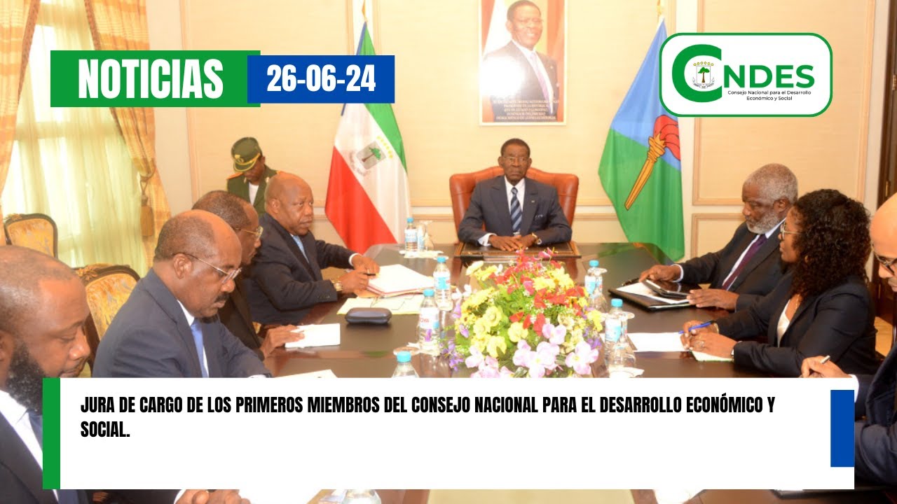 JURA DE CARGO DE LOS PRIMEROS MIEMBROS DEL CONSEJO NACIONAL PARA EL DESARROLLO ECONÓMICO Y SOCIAL.