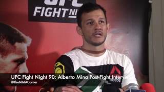 UFC Fight Night 90: Alberto Mina Post Fight Interview