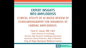 Expert Insights Into Amyloidosis: Utility of AI Review of Echo for Cardiac Amyloidosis Diagnosis