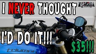 $35 Triumph Street Triple Bar End Mirrors Install and Review