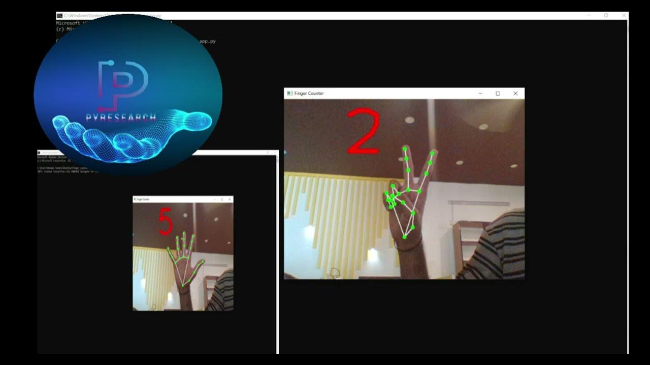 Real-Time Fingers Counter & Hand Gesture Recognizer | Mediapipe ...