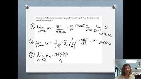 Limits of Sequences - Examples