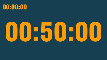 50 minute timer (with end alarm, time elapsed and progress bar)